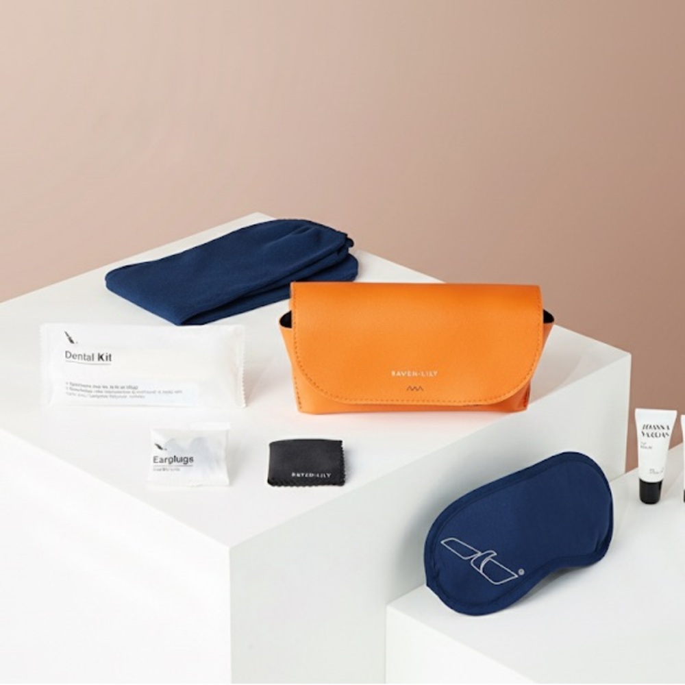 American Airlines X Raven + Lily Premium Economy Business Amenity Travel Kit Bag